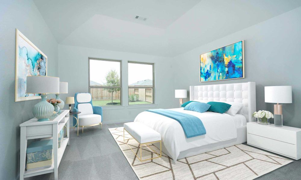 Representative Primary Bedroom - some options shown