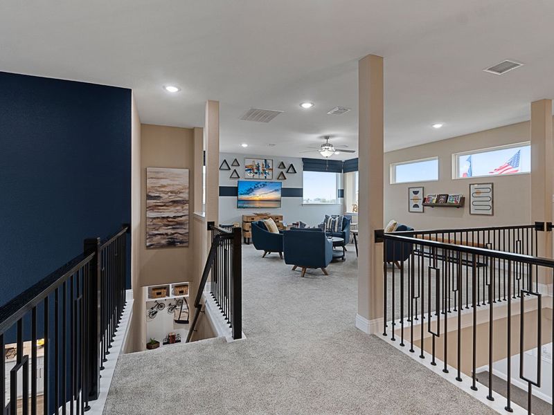 Representative furnished interior of a home built from the Middleton by Landon Homes in Lexington Frisco, Frisco (Image 16).