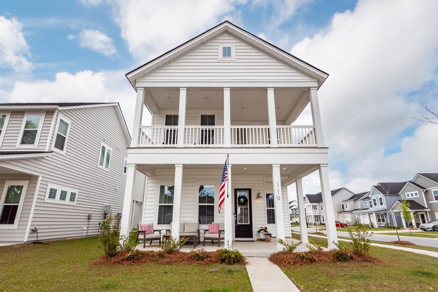Front exterior of a new home in , Summerville, SC, highlighting curb appeal (Image 24).