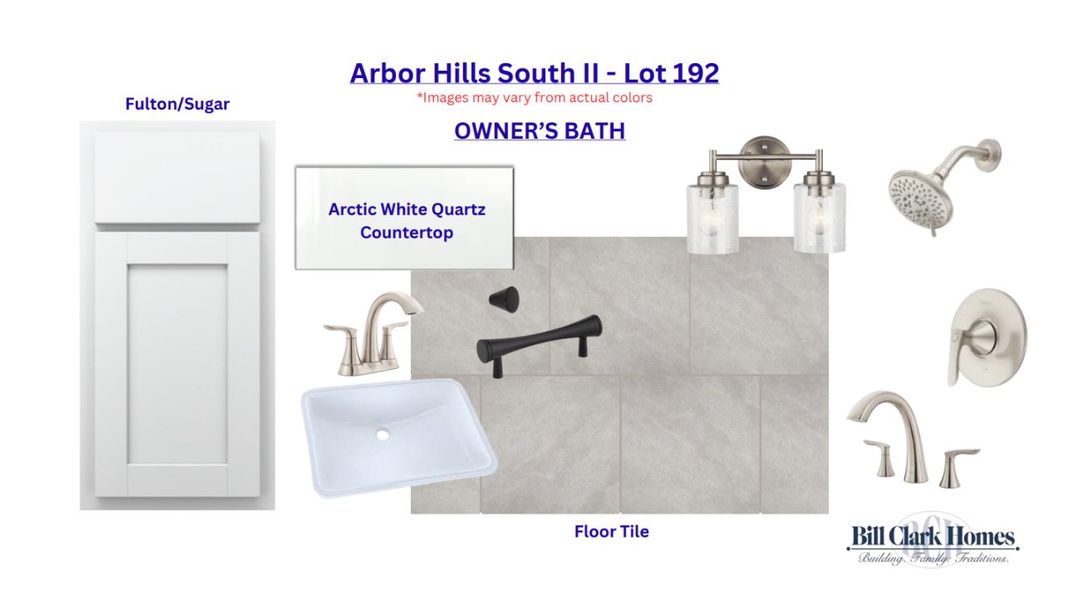Sample of building materials used in homes in Arbor Hills South II, Greenville (Image 5).