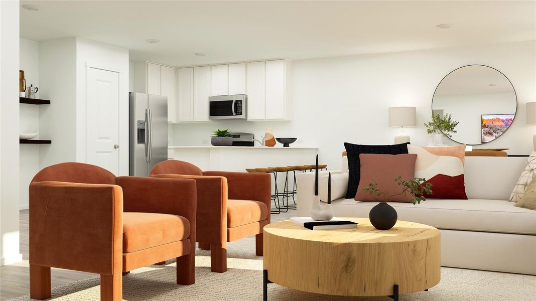 Furnished interior view inside a new home in River Bridge Ranch: Majors Collection, San Marcos (Image 10).