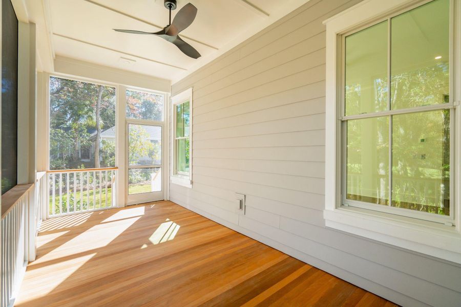 Exterior details and patio area of a home in , Johns Island (Image 41).