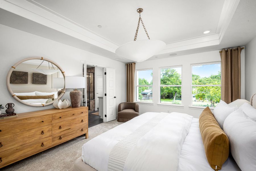 Representative furnished interior of a home built from the Waller by Pulte Homes in Monarch on Main, Round Rock (Image 8). Representative furnished interior of a home built from the Waller by Pulte Homes in Monarch on Main, Round Rock (Image 8).