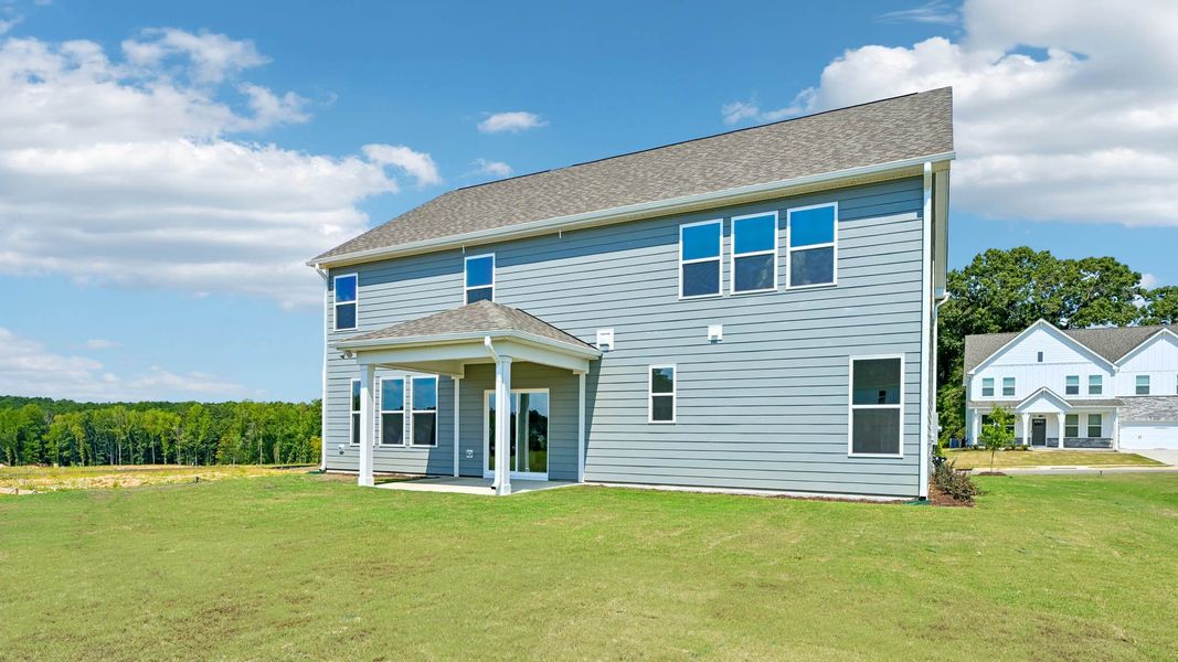 Exterior details and patio area of a home in Eagle Creek, Fuquay Varina (Image 4).