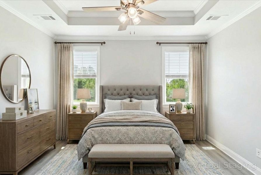 Furnished interior view inside a new home in Sinclair at Crawford Creek, Grovetown (Image 11). Furnished interior view inside a new home in Sinclair at Crawford Creek, Grovetown (Image 11).