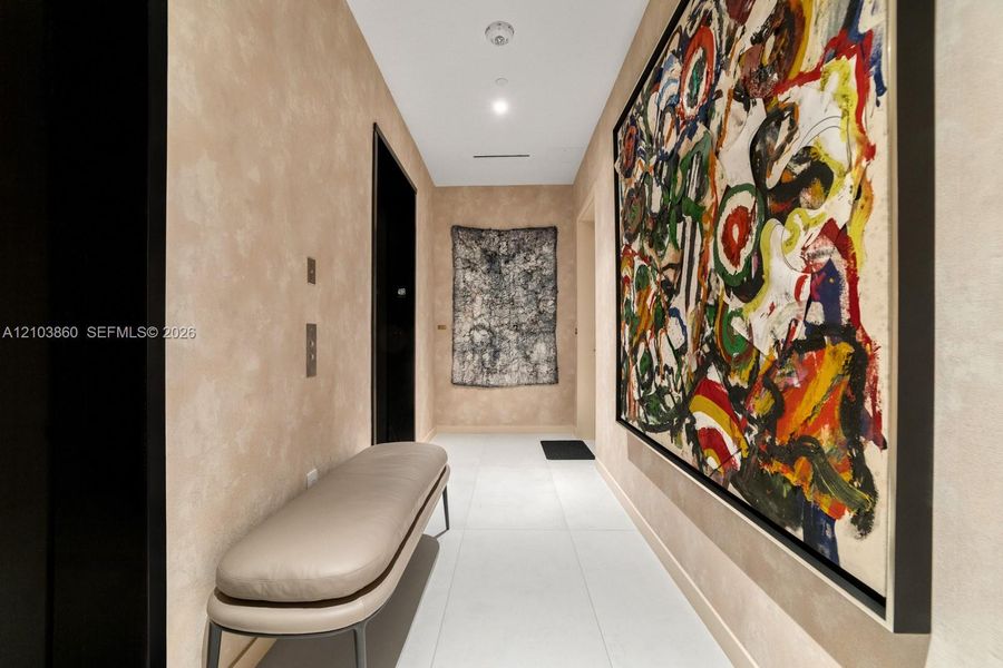 Furnished interior view inside a new home in , Miami (Image 29).