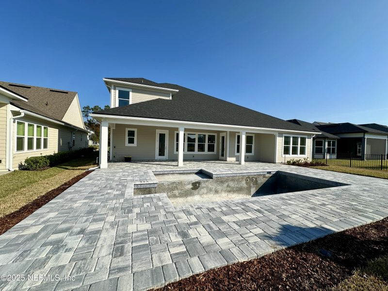 Exterior details and patio area of a home in SilverLeaf, St. Augustine (Image 17).