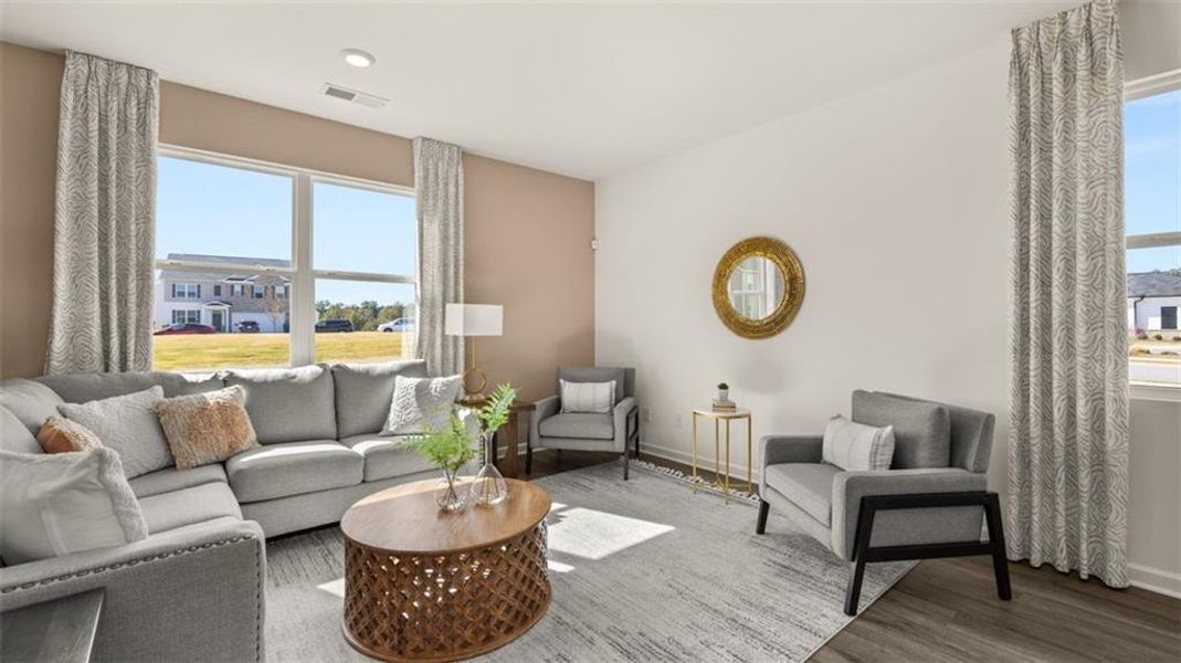 Furnished interior view inside a new home in , Stockbridge (Image 10).