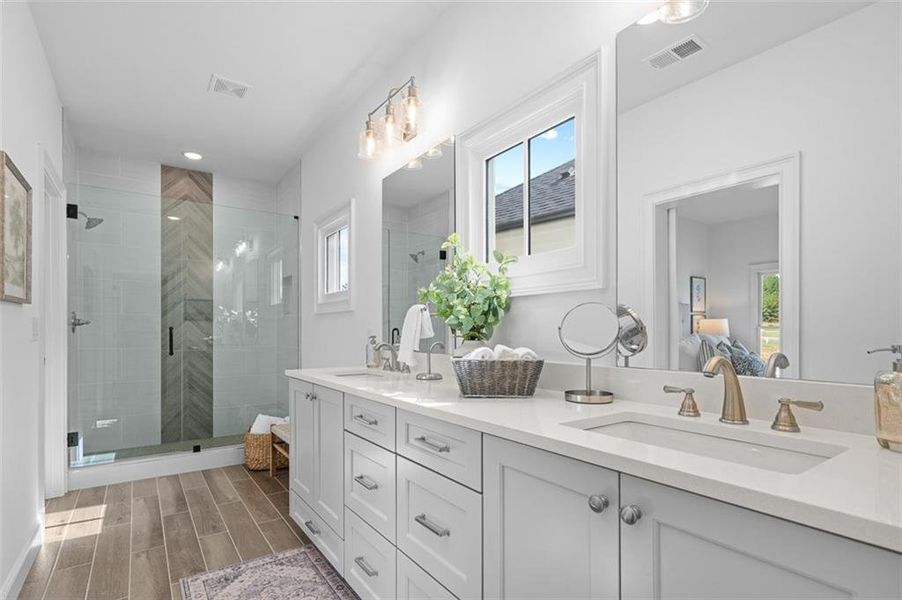 Furnished interior view inside a new home in Foxhall Residences, Douglasville GA, Douglasville (Image 29).