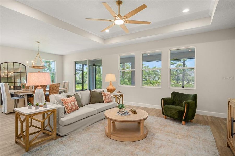 Furnished interior view inside a new home in , Sebring (Image 34).
