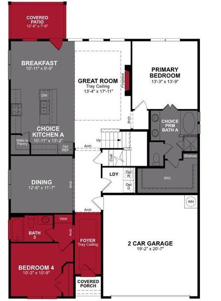 Beazer Homes Woodcreek Avalon Floorplan.