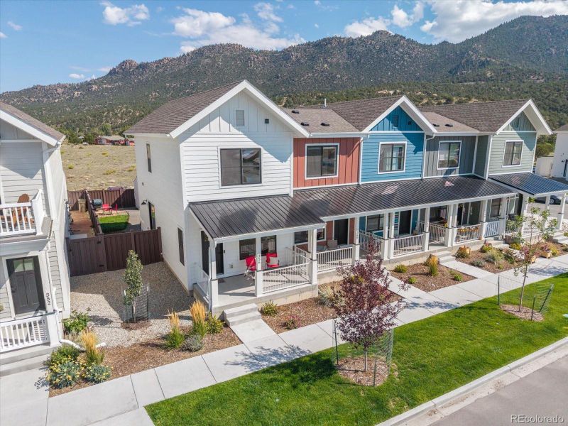 Front exterior of a new home in , Buena Vista, CO, highlighting curb appeal (Image 22).