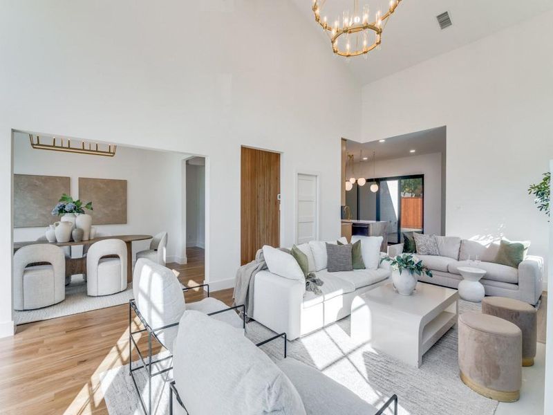 Furnished interior view inside a new home in , Dallas (Image 8).