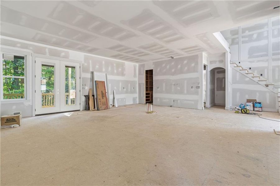 In-progress construction of a new home in , Peachtree Corners, GA (Image 3).
