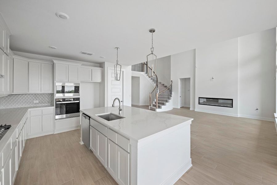 Furnished interior view inside a new home in Flora - 60', Hutto (Image 9).