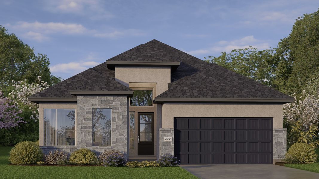 Front exterior of a home in the Jubilee community, located in Hockley, TX (Image 15).