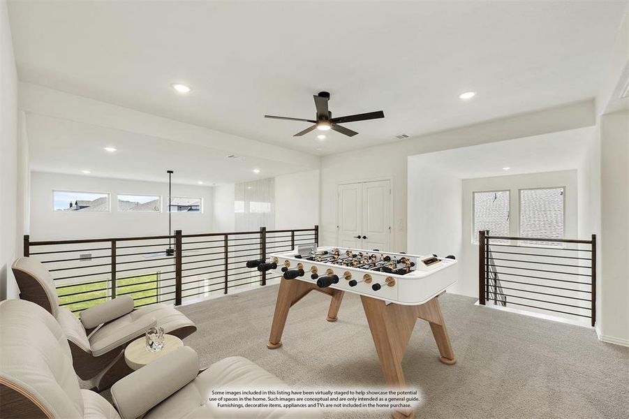 Furnished interior view inside a new home in Willow Wood Classic 50, McKinney (Image 8).