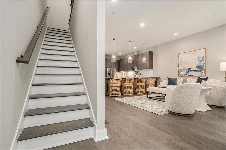 Furnished interior view inside a new home in , Atlanta (Image 51).