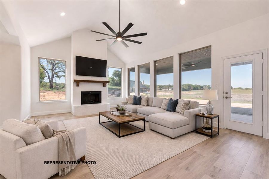 Furnished interior view inside a new home in , Springtown (Image 7).