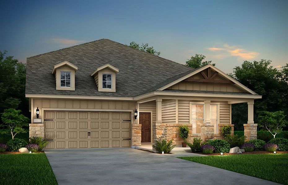 NEW CONSTRUCTION: Beautiful two-story home available at Pecan Square *Model Representation* NEW CONSTRUCTION: Beautiful two-story home available at Pecan Square *Model Representation*