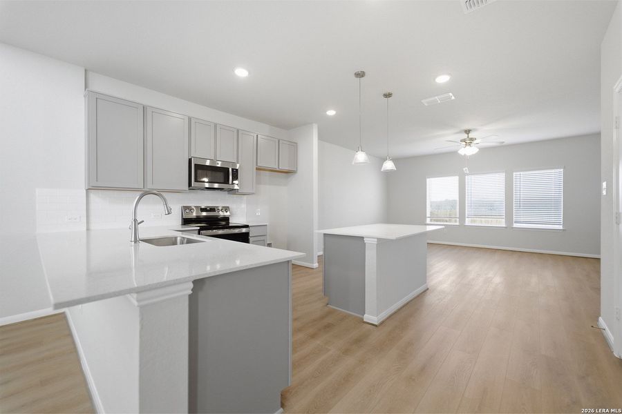Furnished interior view inside a new home in Cloud Country, New Braunfels (Image 14). Furnished interior view inside a new home in Cloud Country, New Braunfels (Image 14).