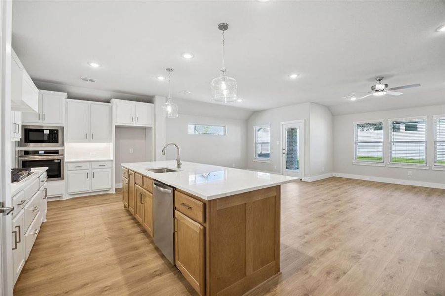 Furnished interior view inside a new home in Painted Tree - Woodland West, McKinney (Image 7).