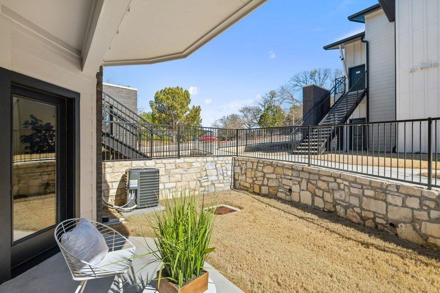 Exterior details and patio area of a home in , Austin (Image 3).
