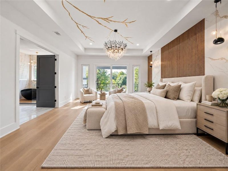 Furnished interior view inside a new home in , Buford (Image 14).