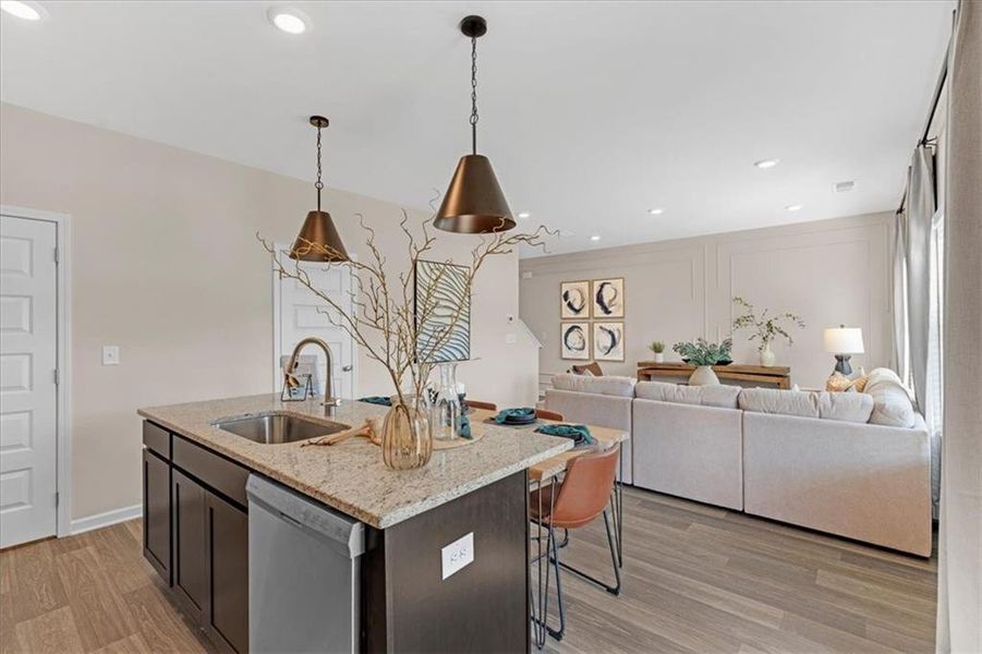 Furnished interior view inside a new home in Salacoa, Calhoun (Image 22).
