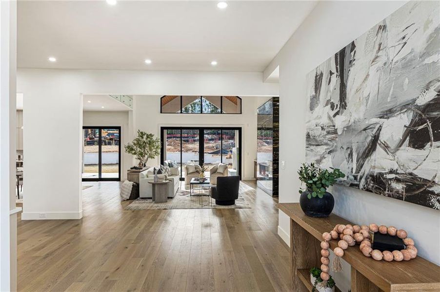 Furnished interior view inside a new home in , Suwanee (Image 7).
