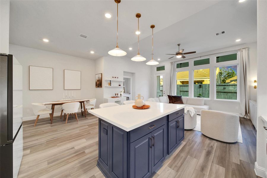 Furnished interior view inside a new home in The Highlands: Highland Duets, Porter (Image 21). Furnished interior view inside a new home in The Highlands: Highland Duets, Porter (Image 21).