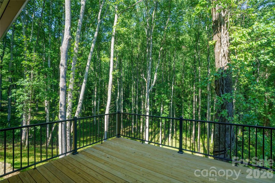Exterior details and patio area of a home in , Candler (Image 3).