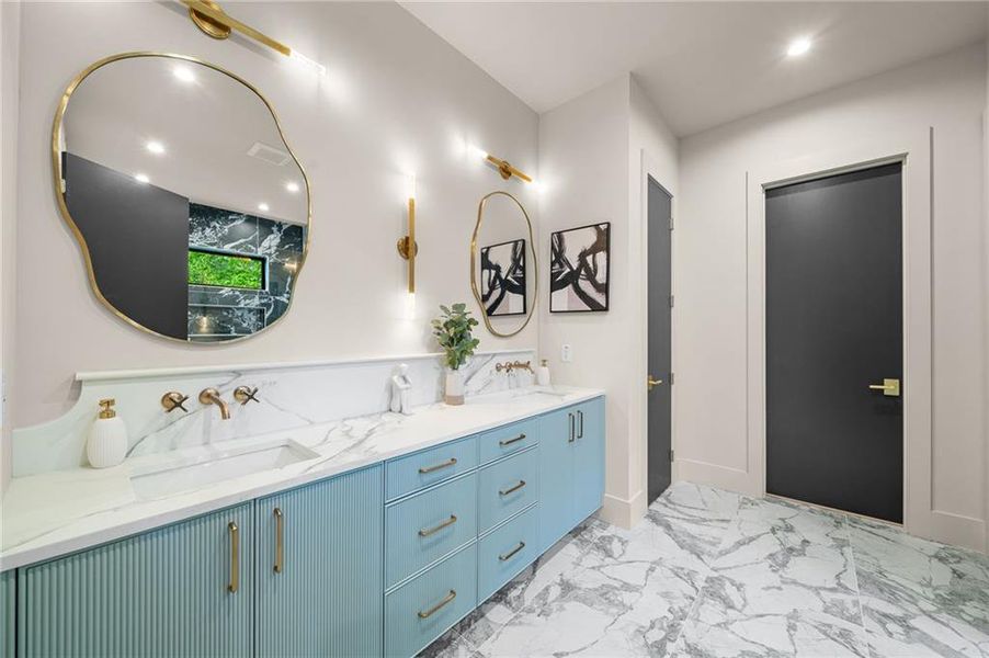 Furnished interior view inside a new home in , Atlanta (Image 40).