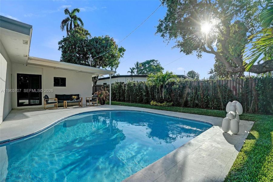 Exterior details and patio area of a home in , North Miami Beach (Image 22).