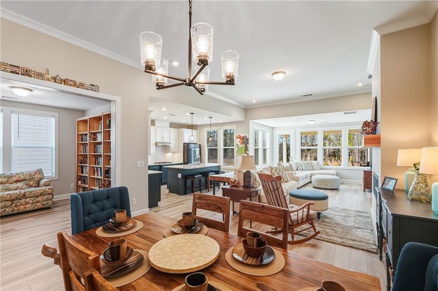 Furnished interior view inside a new home in , Hoschton (Image 17).