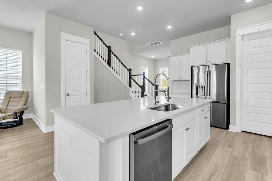 Furnished interior view inside a new home in Carnes Crossroads, Summerville (Image 12). Furnished interior view inside a new home in Carnes Crossroads, Summerville (Image 12).