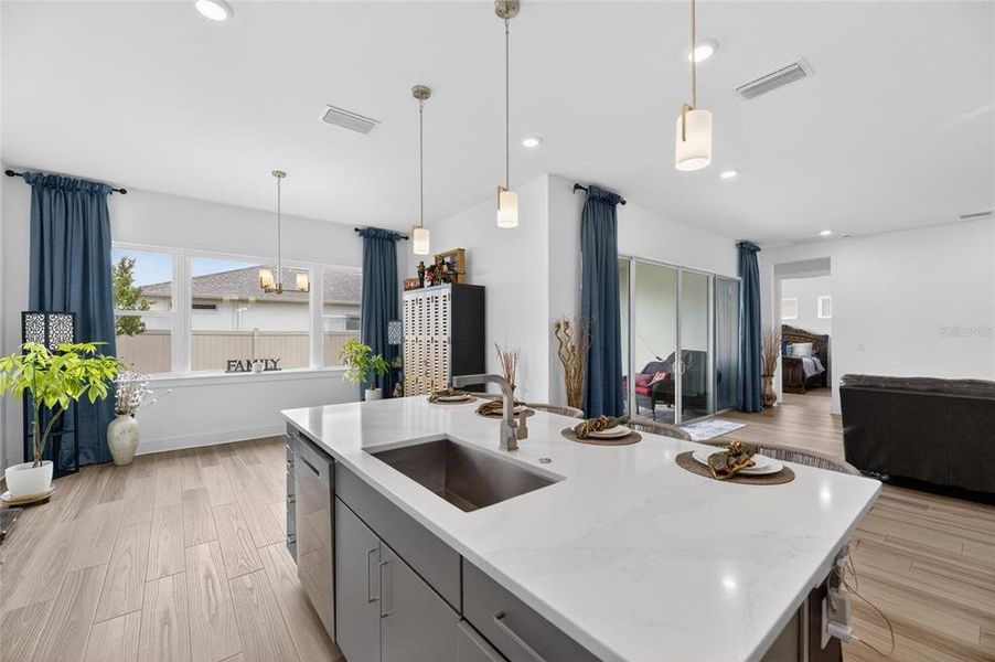 Furnished interior view inside a new home in Robin's Cove at Epperson, Wesley Chapel (Image 60).