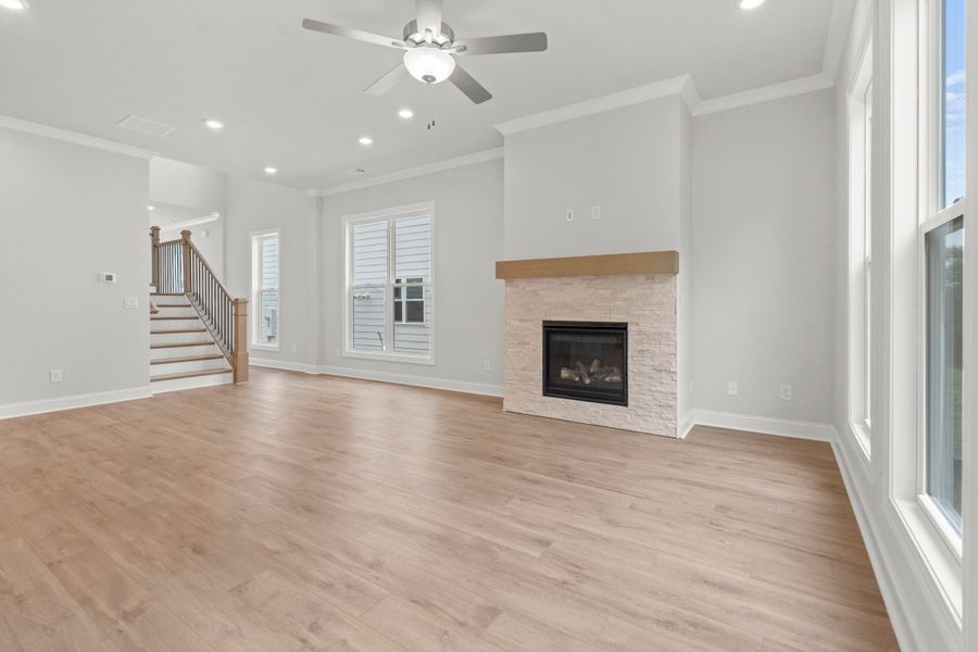 Representative unfurnished interior of a home built from the The Castleberry by The Providence Group in Palisades Single Family, Cumming (Image 26).