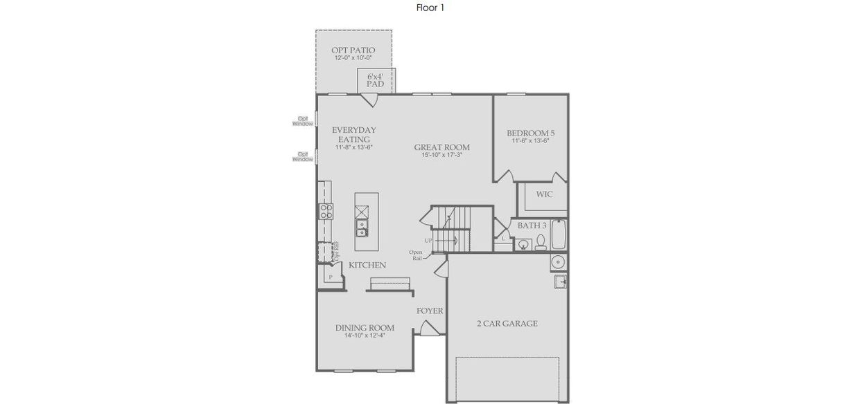 Mitchell 1st Floor Floorplan