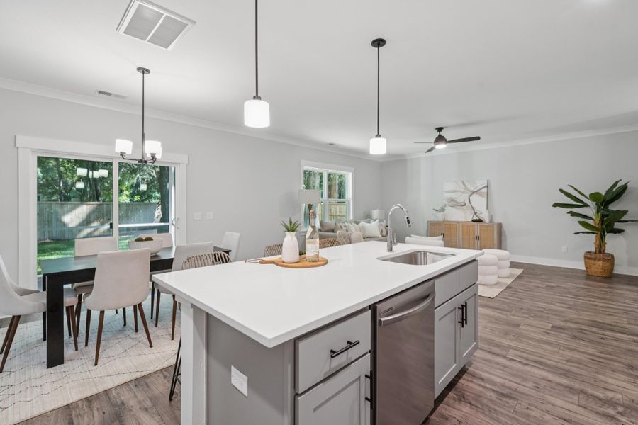 Furnished interior view inside a new home in , James Island (Image 9). Furnished interior view inside a new home in , James Island (Image 9).