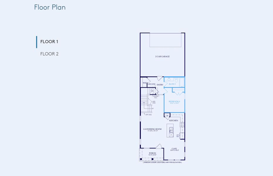 2D floor plan layout of this home in Riverstone, Monroe, NC (Image 3). 2D floor plan layout of this home in Riverstone, Monroe, NC (Image 3).
