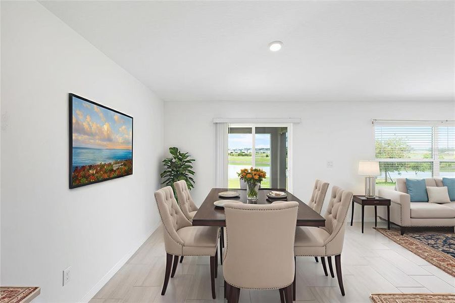 Dining Area - Virtually Staged