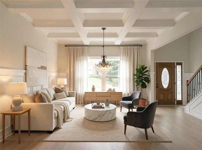 Furnished interior view inside a new home in , McDonough (Image 8).