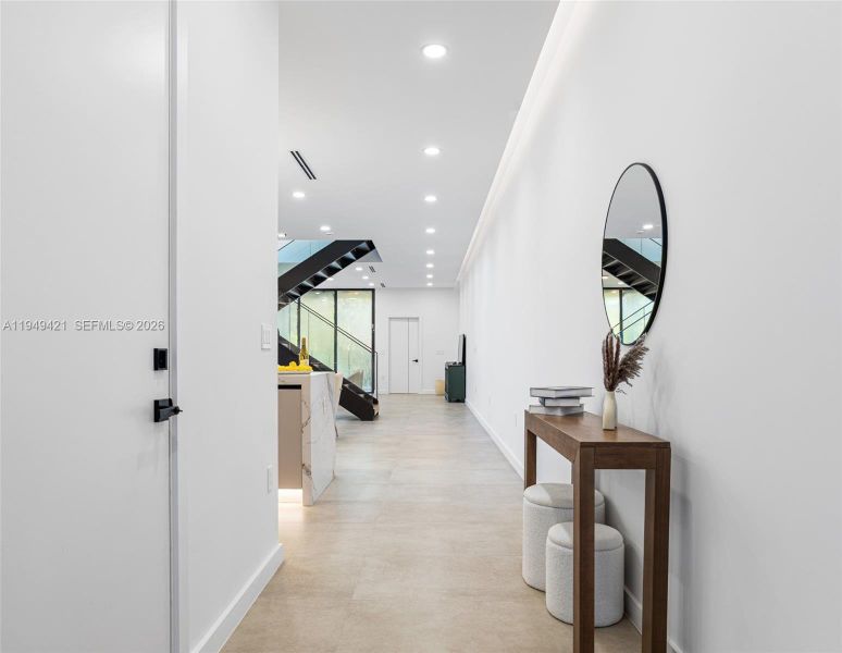 Furnished interior view inside a new home in , Miami (Image 11).