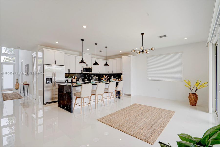 Furnished interior view inside a new home in , Miami (Image 27). Furnished interior view inside a new home in , Miami (Image 27).