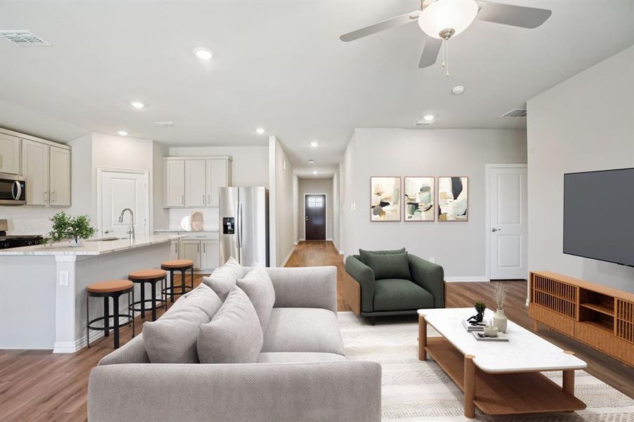 Photo is not of the actual home, but is an inspirational photo of builder’s model home and may depict options, furnishings, and/or decorator features that are not included.