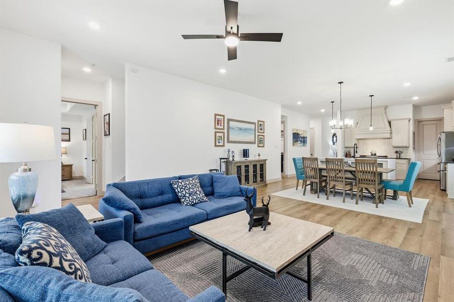 Furnished interior view inside a new home in Estates at Stacy Crossing, McKinney (Image 7).