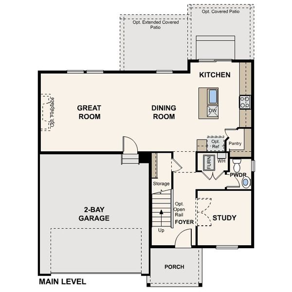 2D floor plan layout of this home in Sweetgrass, Dacono, CO (Image 2). 2D floor plan layout of this home in Sweetgrass, Dacono, CO (Image 2).