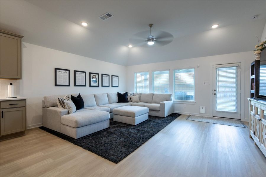 Furnished interior view inside a new home in Pinewood at Grand Texas, New Caney (Image 6).