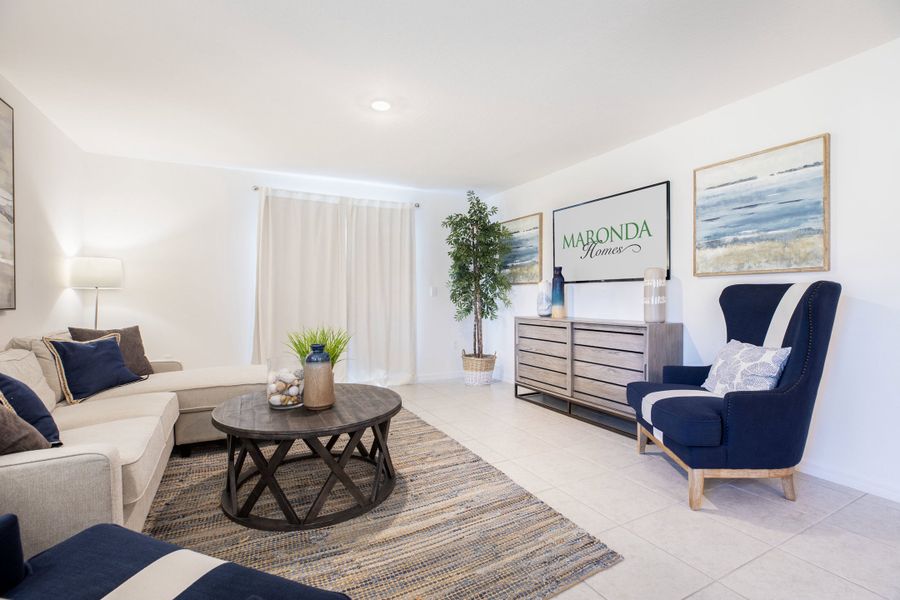 Representative furnished interior of a home built from the Marigold by Maronda Homes in Coastal Communities, Edgewater (Image 10).